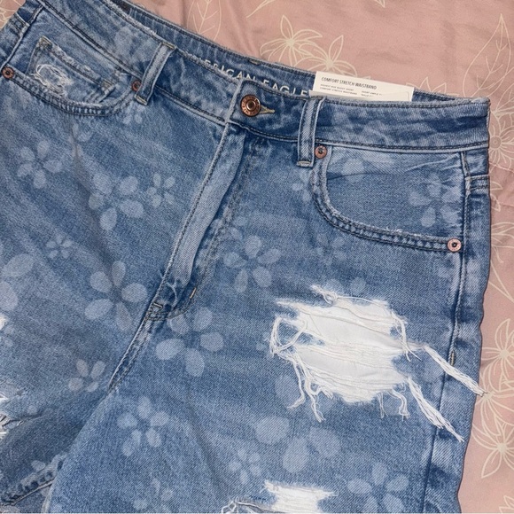 AEO floral printed highest rise baggy short NWT 8 - Picture 4 of 7
